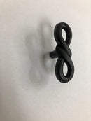 Hickory Hardware P3450-BI French Twist 2-1/8 Inch Designer Twisted Bow Cabinet Knob Drawer Knob - Black Iron