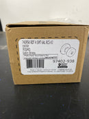 Kwikset 740PSKRDT-4S Pismo Single Cylinder Keyed Entry Door Knob Set with Round Rose and SmartKey - Satin Brass