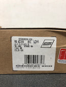Schlage F80ACC619RH Accent Right Handed Single Cylinder Keyed Entry Storeroom Door Lever Set - Satin Nickel