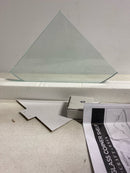 CRAFT + MAIN GCS1010-MB 10" Glass Shower Shelf - Matte Black