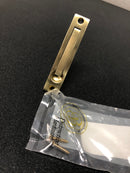 Baldwin 0465044 3/4 Inch x 3-7/8 Inch Solid Brass Edge Pull - Satin Brass