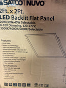 Nuvo Lighting 65/571R1 LED Backlit 24" Wide Flush Mount Square Ceiling Fixture - White