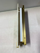 Minka Lavery 921-695-L Aizen LED Wall Sconce, 1-Light, 20 Total Watts, 6-in H x 19-in W, Soft Brass