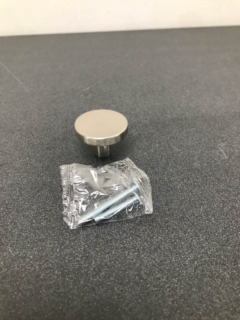 Amerock | Cabinet Knob | Polished Chrome | 1-3/8 inch (35 mm) Diameter | Versa | 1 Pack | Drawer Knob | Cabinet Hardware
