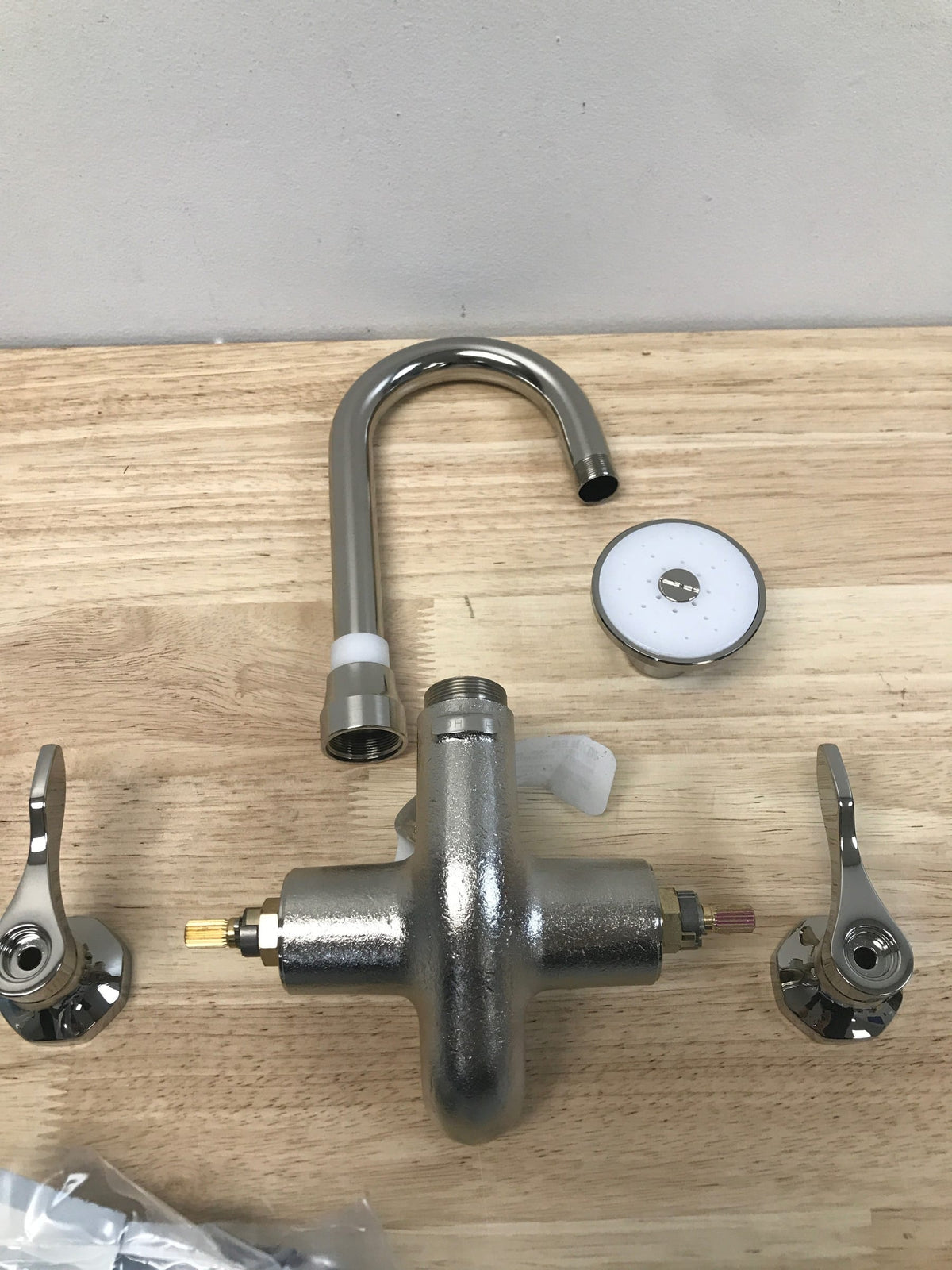Kohler K-730T70-4AJR-SR Triton Bowe Cannock 1.2 GPM Wall Mounted Double Hole Bathroom Faucet - Less Drain Assembly - Vibrant Bright Nickel