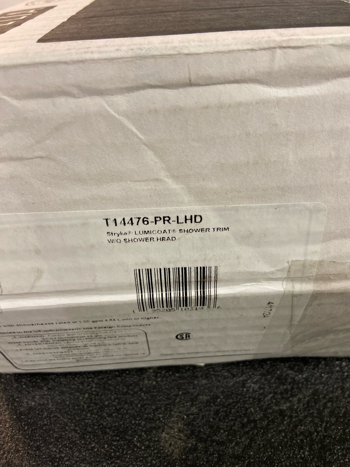 Delta T14476-PR-LHD Stryke Monitor 14 Series Single Function Pressure Balanced Tub and Shower - Less Shower Head and Rough-In Valve - Lumicoat Chrome