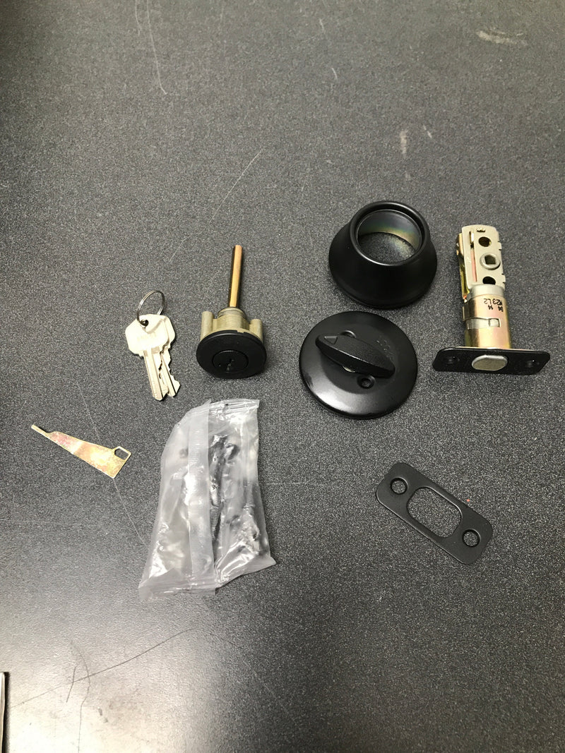 Kwikset 660-514S.DS 660 Series Deadbolt Single Cylinder Deadbolt with Smartkey - Matte Black