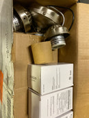 Hampton bay 91382 3-Light Brushed Nickel Ceiling Fan Shades LED Light Kit