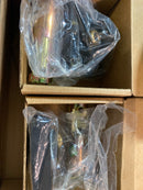 Emtek 8369US19 Square Style Brass Modern Double Cylinder Deadbolt - Flat Black