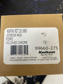 Kwikset 966PSKRDT-26.UNIV Pismo Knob Single Cylinder Interior Pack with Round Rose for Handlesets - Polished Chrome