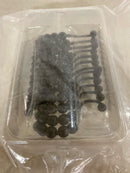 Moen Matte Black Shower Curtain Rings, Pack of 12, SR2201BL