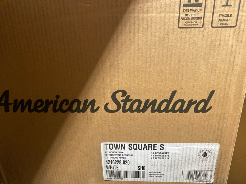 American Standard 4216228.020 Town Square S 1.28 GPF Toilet Tank Only - White