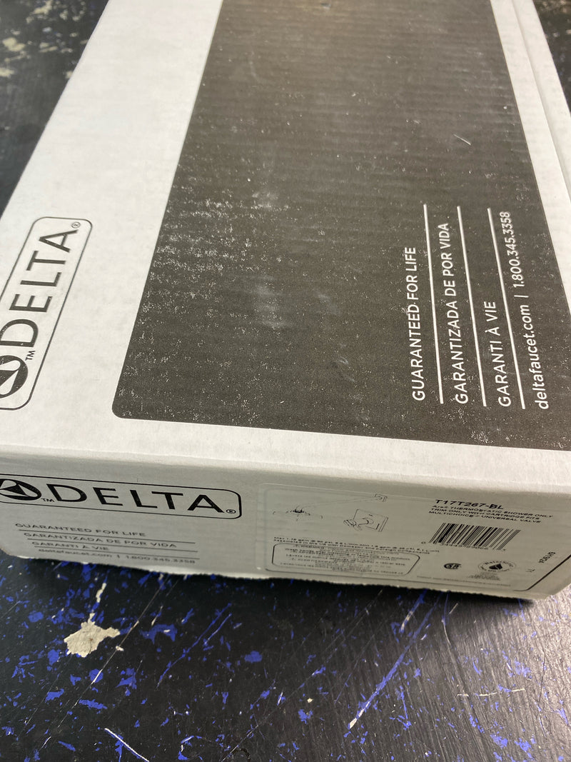 Delta T17T267-BL Ara Tempassure 17T Series Dual Function Thermostatic Shower Only with Integrated Volume Control - Less Rough-In Valve - Matte Black