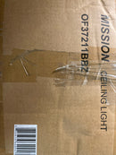 Vaxcel Lighting OF37211BBZ Mission 2 Light Flush Mount Outdoor Ceiling Fixture with Cream Frosted Glass Shade - 11.5 Inches Wide - Burnished Bronze