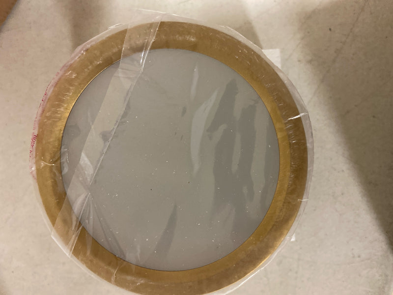 Unbranded 1006F6-MGLD-LED Algar 6 in. Modern Gold Integrated LED Flush Mount with Frosted Acrylic Shade (1-Pack)