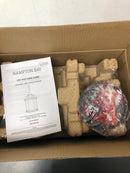 Hampton bay 4183 RT Wickford 1-Light Weathered Bronze Hardwired Outdoor Pendant with Clear Beveled Glass