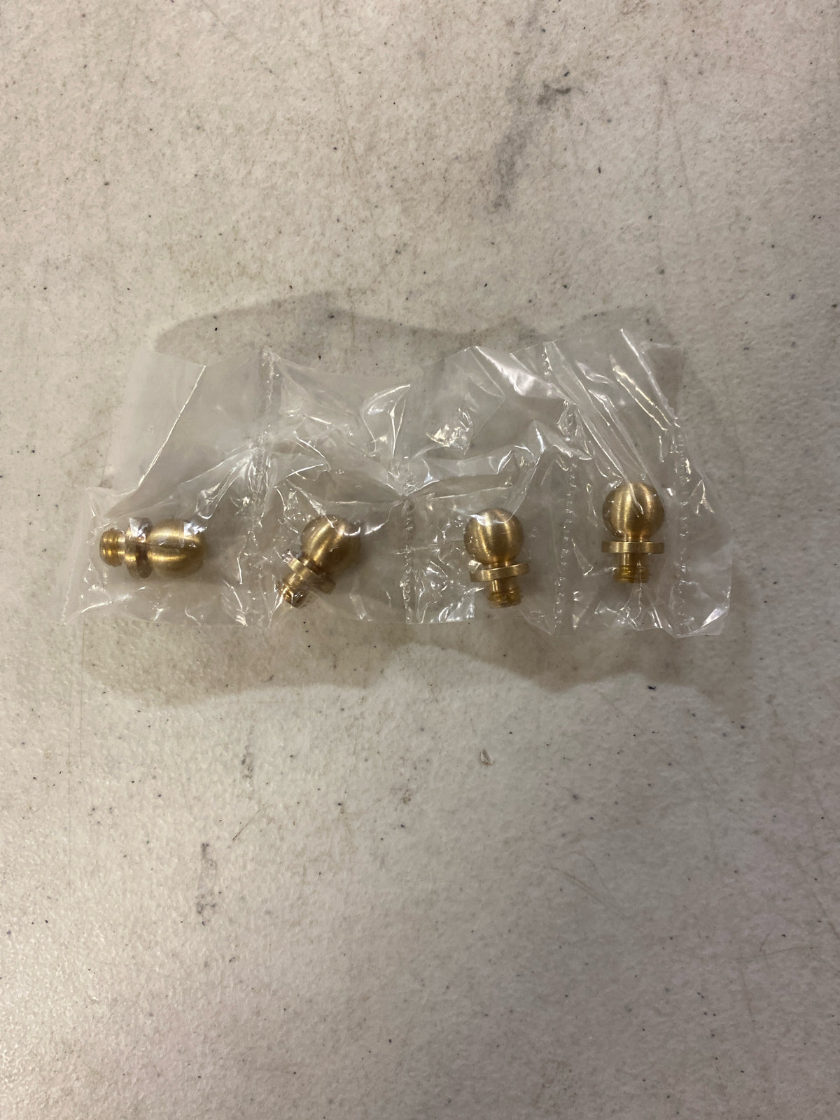 Emtek 97303US4 1/2" Diameter Solid Brass Ball Tip Finial for 3-1/2" Emtek Heavy Duty Hinges - Pack of 4 - Satin Brass