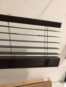 Home decorators collection 10793478362066 Espresso Cordless Premium Faux Wood Blinds with 2.5 in. Slats - 36 in. W x 64 in. L (Actual Size 35.5 in. W x 64 in. L)