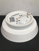 Home decorators collection DSHD19548F Delaney 13 in. White LED Flush Mount