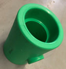 AQUATHERM 0113552 GREEN PIPE FITTING 2" x 2" x 1/2" REDUCING TEE SOCKET MOLDED