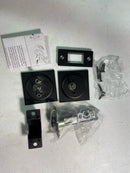 Kwikset 334SQT-514 Square Passage Hall/Closet Pocket Door Lock - Iron Black