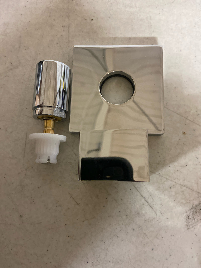 Grohe 19910000 Eurocube Volume Control Valve Trim Only with Knob Handle - Starlight Chrome