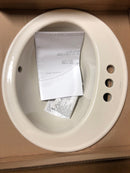Kohler K-2196-4-96 Pennington 20-1/4" Drop In Bathroom Sink with 3 Holes Drilled and Overflow - Biscuit