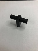 Alno A2901-MB Vita Bella 1-3/4" Modern Knurled T Bar Cabinet Knob with Eye Post - Matte Black