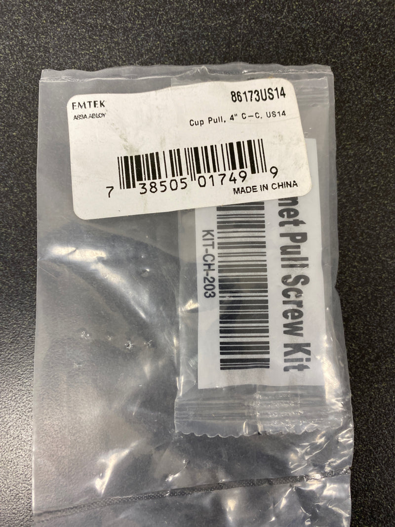 Emtek 86173US14 American Classic 4 Inch Center to Center Cup Cabinet Pull - Polished Nickel