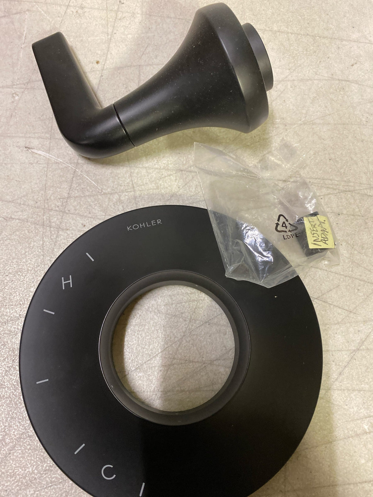 Kohler K-TS24617-4-BL Tempered Pressure Balanced Valve Trim Only with Single Lever Handle - Less Rough In - Matte Black