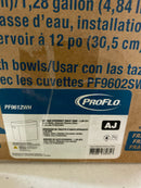 PROFLO PF9612WH Pyne Toilet Tank Only - Less Seat - White