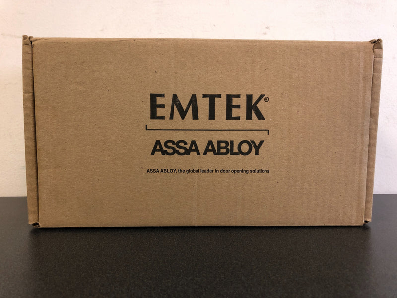 Emtek 10 Inch Stretto Rectangular Passage Sideplate Entry Set from the Brass Modern Collection - Satin Nickel