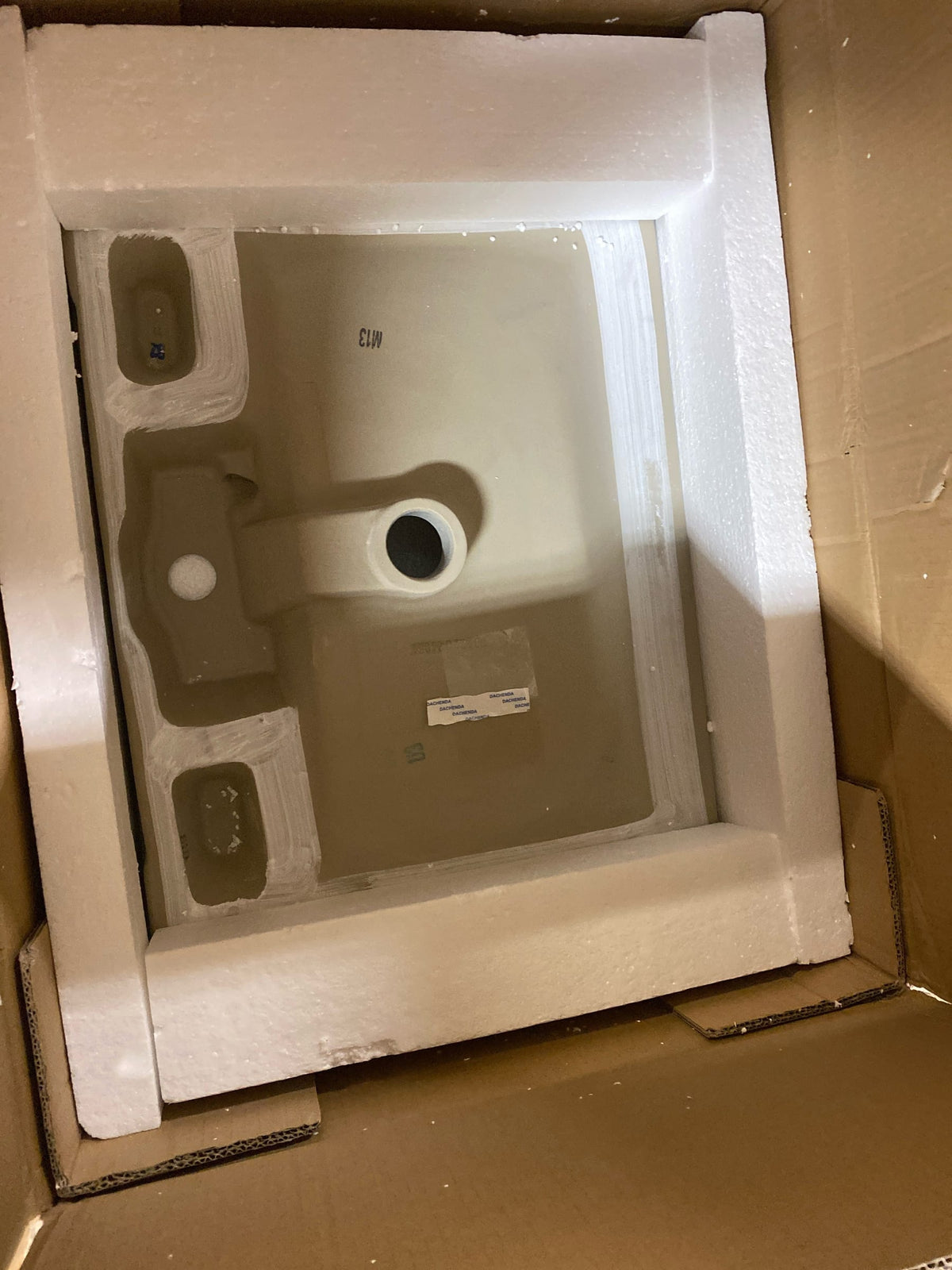 Swiss Madison SM-VT325 Carre 19" Ceramic Vanity Top - White