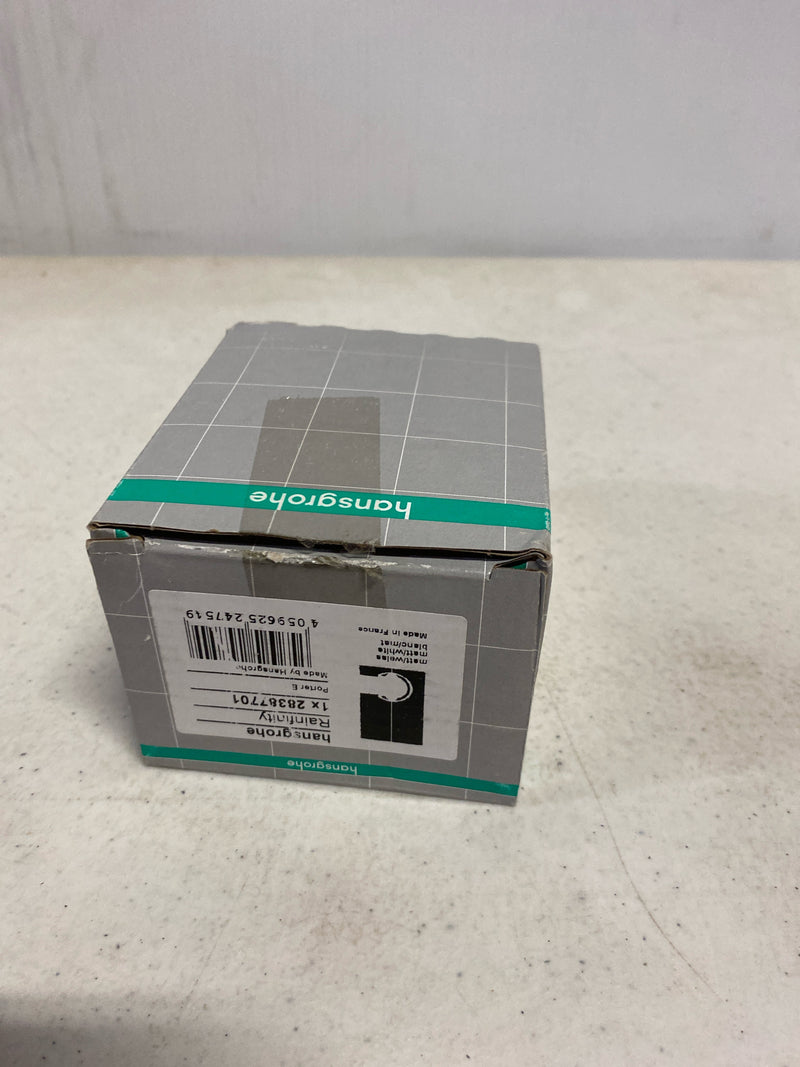 Hansgrohe 28387701 Pipe Mount Shower Arm Holder in Matte White