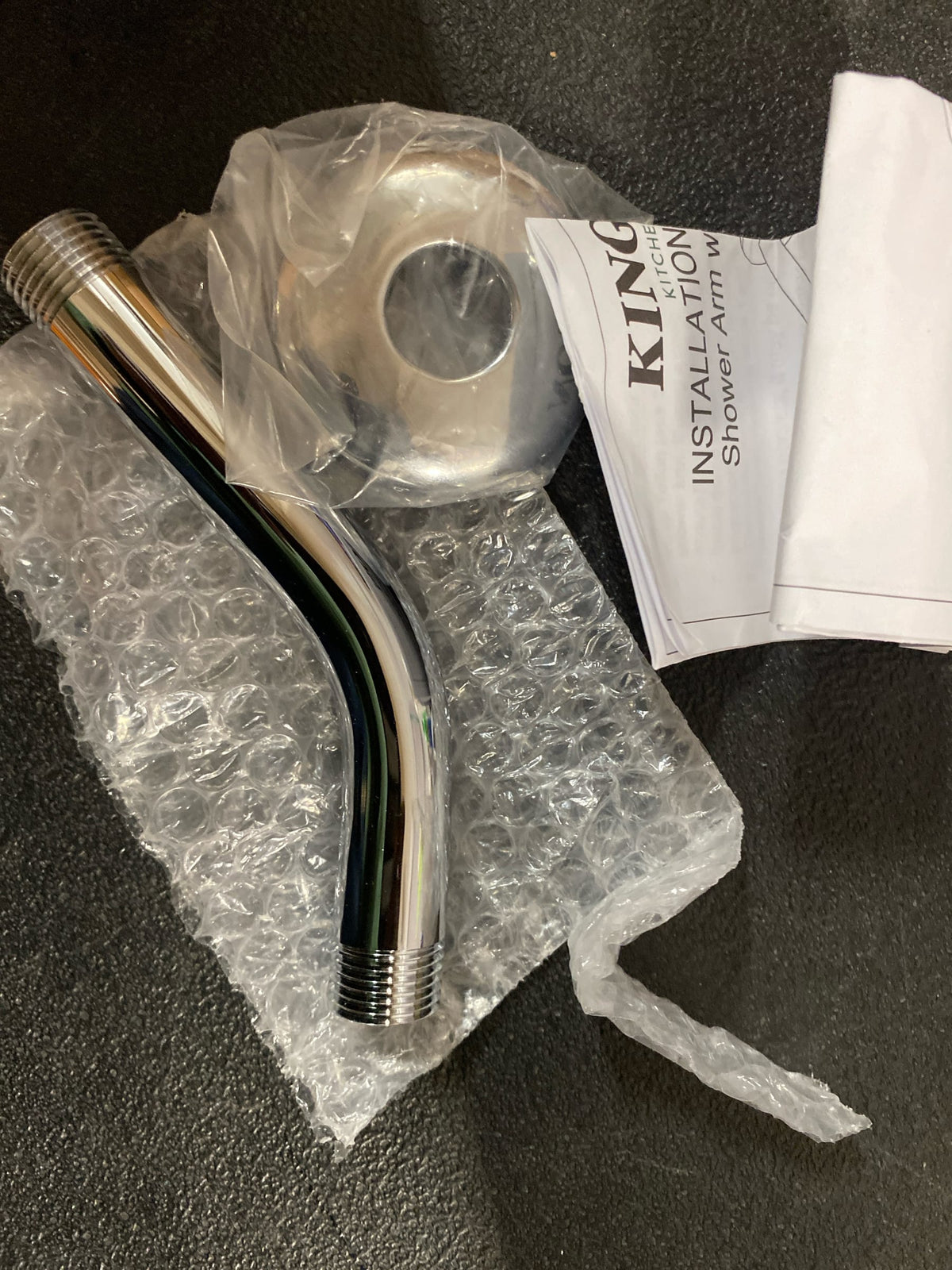Kingston Brass K150K1 Trimscape 6" Shower Arm with Flange - Polished Chrome