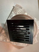 Brizo BT062415-BL 4" Tile-In Square Shower Drain - Matte Black