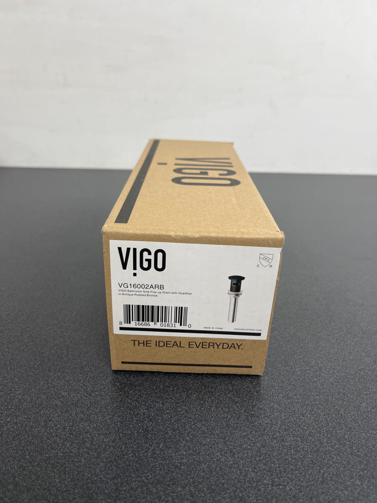 Vigo VG16002ARB 1-3/4" Pop-Up Drain Assembly with Overflow - Antique Rubbed Bronze