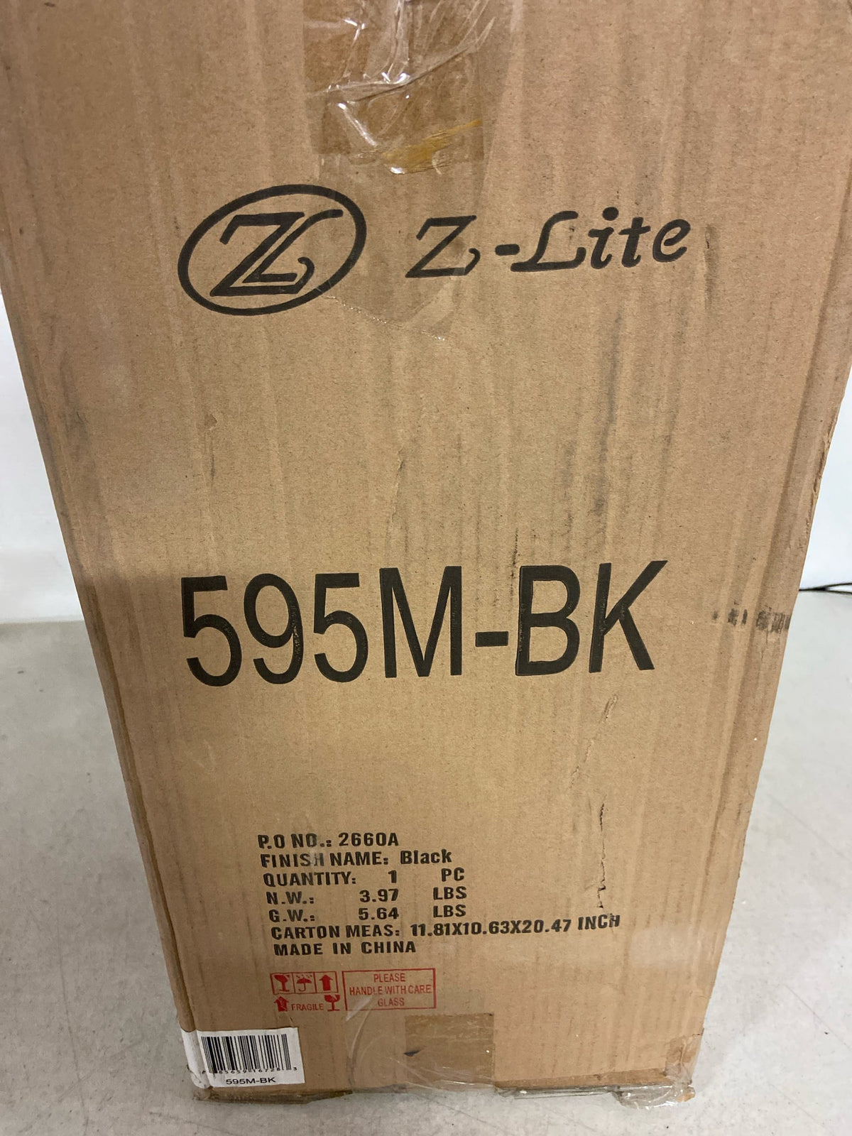 Z-Lite 595M-BK Sheridan 18" Tall Outdoor Wall Sconce - Black