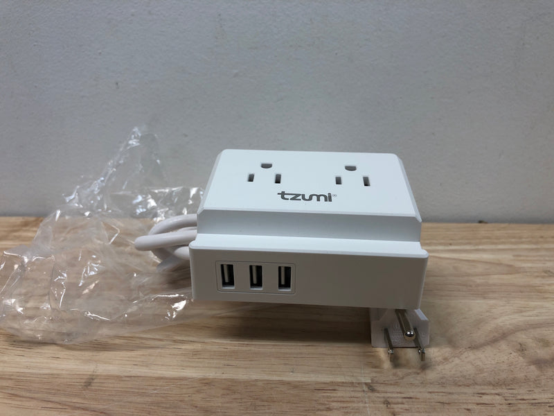 Tzumi 8447HD Power Dock 2-Outlet Multi-Port Surge Protector and Phone Stand
