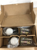 Emtek 8081US19 Quincy Sideplate Double Cylinder Keyed Entry Door Knob or Lever Set with 3-5/8 Inch Center to Center - Flat Black