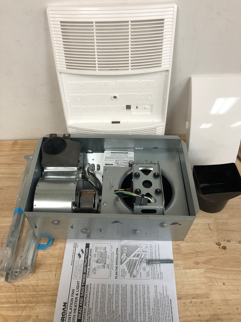 Broan Nutone BHF110 110 CFM PowerHeat 2 Sones Heater Exhaust Fan