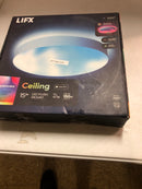 Lifx LFXRND1556C/WH 15 in. White Indoor Integrated LED Flush Mount Multi-Color Smart Wi-Fi Dimmable Ceiling Light