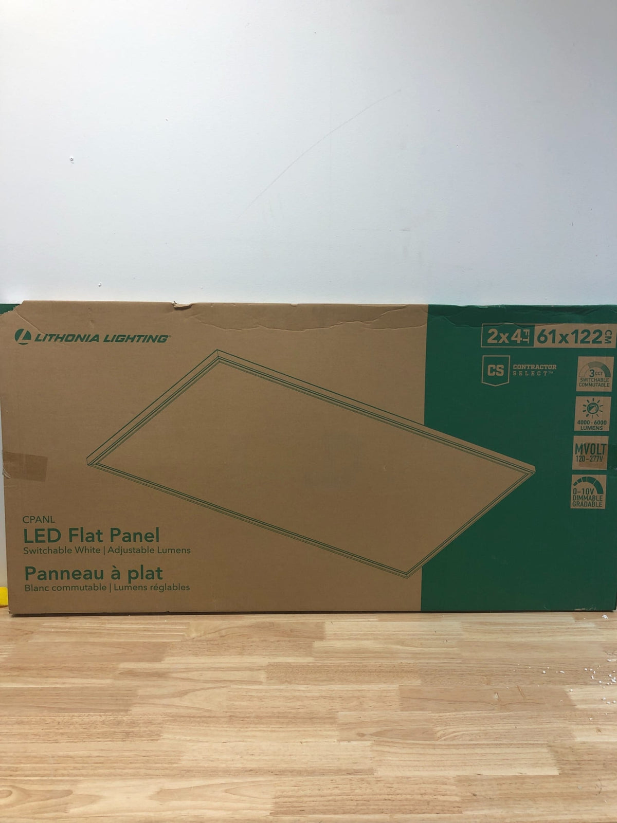 Lithonia Lighting CPANL 2X4 ALO6 SWW7 Contractor Select CPANL 48" x 24" Commercial LED Panel with Adjustable Color Temperature - White