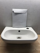 Duravit 07053600082 D-Code 5.13 in. Wall-Mounted Oval Bathroom Sink in White