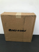 Rev-A-Shelf 7012-20-11-52 RAS Polymer 20 Inch D-Shaped 2 Shelf Lazy Susan Set with Adjustable 24-31 Inch Shaft - White