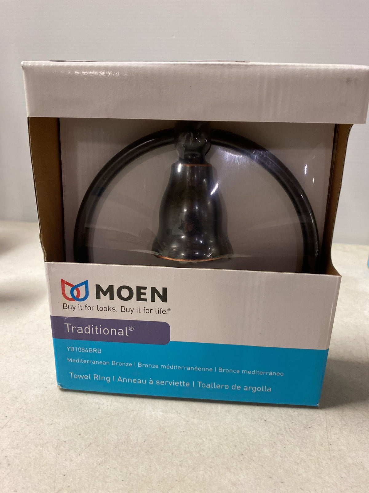 Moen YB1086BRB Traditional 6" Towel Ring - Mediterranean Bronze