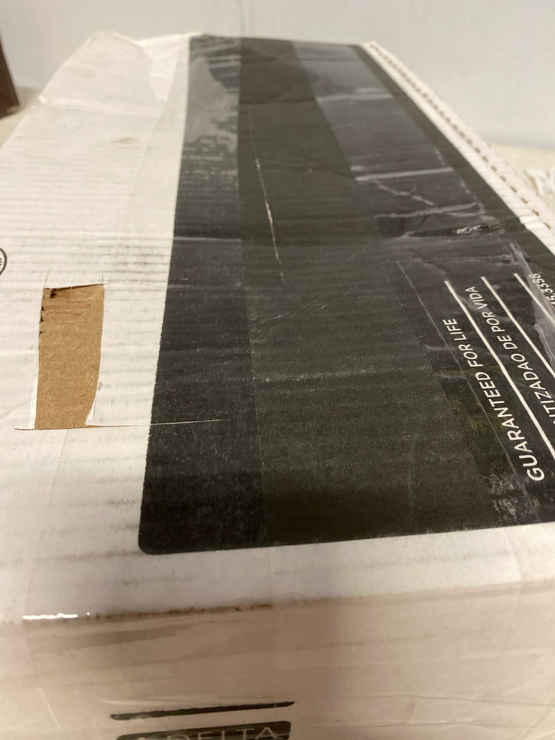 Delta 567LF-PP Modern 1.2 GPM Single Hole Bathroom Faucet with Push Pop-Up Drain Assembly - Includes - Chrome