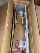 Eglo 90463A Grafik 12.6 in. W x 14.57 in. H 2-Light Chrome Wall Sconce with Satin Glass Shade