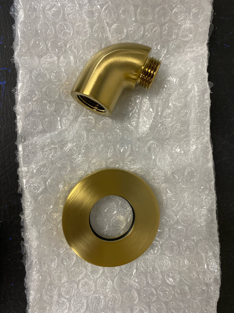Kohler K-22172-2MB Purist Stillness Wall Supply Elbow with Check Valve - Vibrant Brushed Moderne Brass