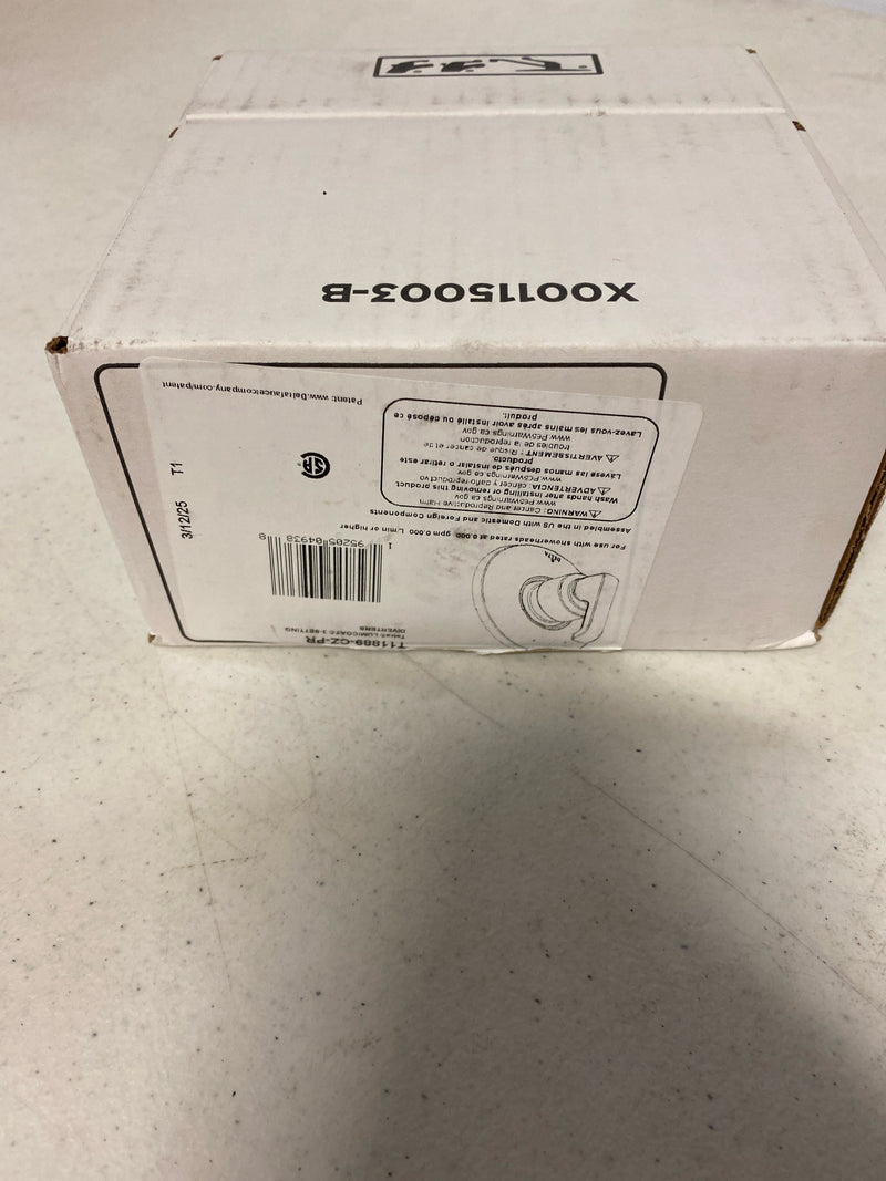 Delta Faucet Tetra Gold 3-Setting Shower Handle Diverter Trim Kit, Gold Diverter Valve Trim Kit, Shower Diverter, Lumicoat Champagne Bronze T11889-CZ-PR (Valve Not Included)